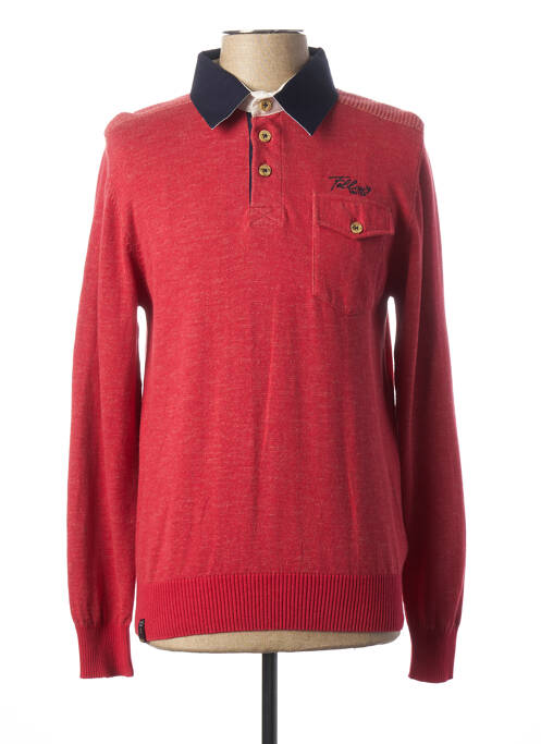 Polo roșu FELLOWS bărbat