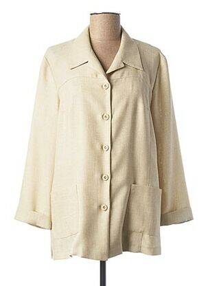 Jachete casual guler tip costum bej MARYVET femeie