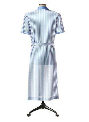 Rochie midi mâneci scurte mâneci scurte albastru COUTUREINE femeie