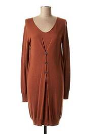 Rochie midi mâneci lungi mâneci lungi maro CKS femme