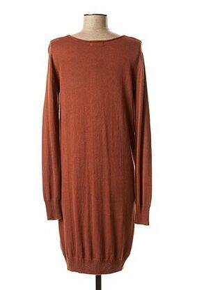 Rochie midi mâneci lungi mâneci lungi maro CKS femeie