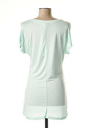 Tricou croială cambrată mâneci scurte albastru VERO MODA femeie
