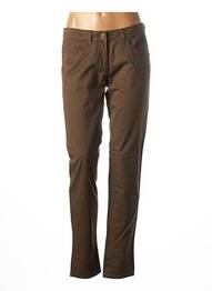 Pantalon slim talie joasă talie joasă maro SANDWICH femme