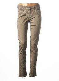 Pantalon slim talie joasă talie joasă bej SANDWICH femme