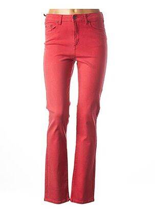Pantalon slim talie joasă talie joasă roșu KANOPE femeie