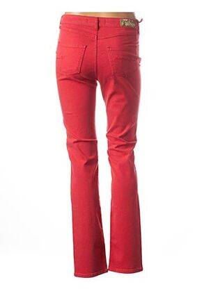 Pantalon slim talie joasă talie joasă roșu KANOPE femeie