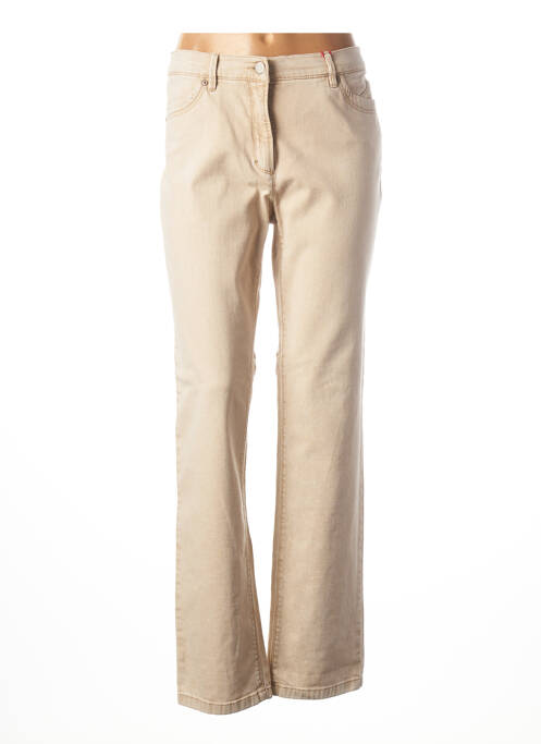 Blugi cu croială slim bej TONI femeie