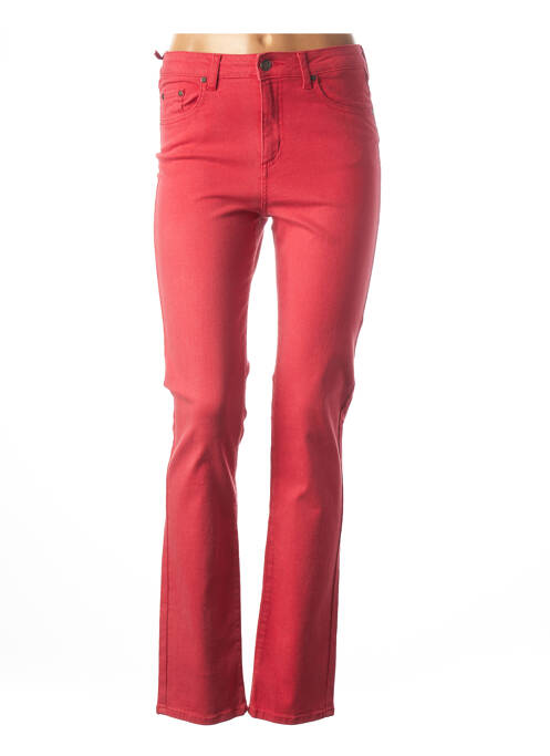 Pantalon slim roșu KANOPE femeie