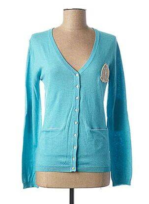 Vestă cu mâneci lungi albastru VESTIAIRES PRINCIPAUTE CANNOISE femeie