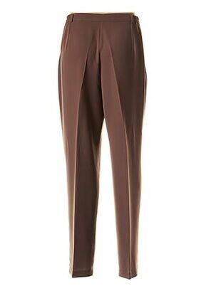 Pantalon buzunare talie înaltă maro FEDORA femeie