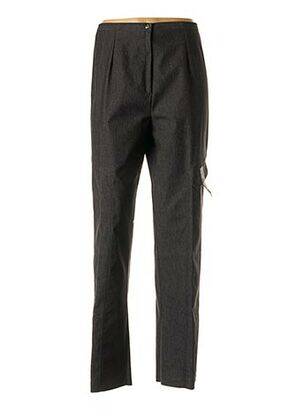 Pantalon croială dreaptă talie înaltă negru SAINT CHARLES femeie