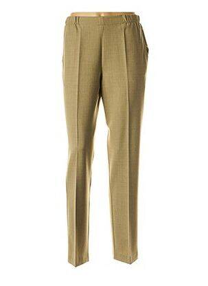Pantalon croială dreaptă talie înaltă verde MARYVET femeie