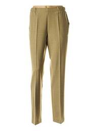 Pantalon croială dreaptă talie înaltă verde MARYVET femeie