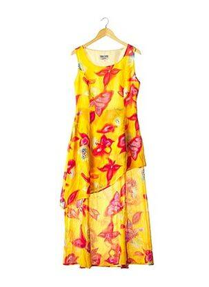 Rochie lungă galben SERGE DANA femeie