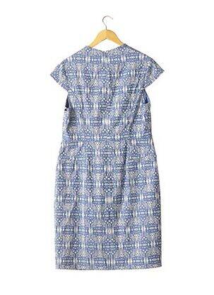 Rochie midi imprimeu fantezie mâneci scurte albastru ADRIANNA PAPELL femeie