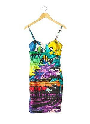Rochie midi imprimeu fantezie albastru MASCARA femeie