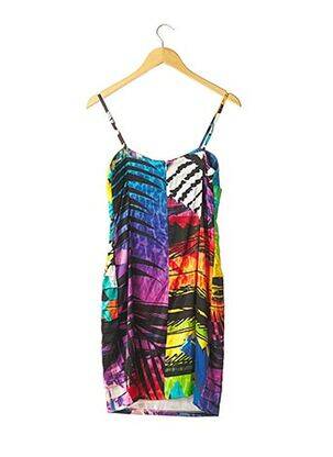 Rochie midi imprimeu fantezie albastru MASCARA femeie