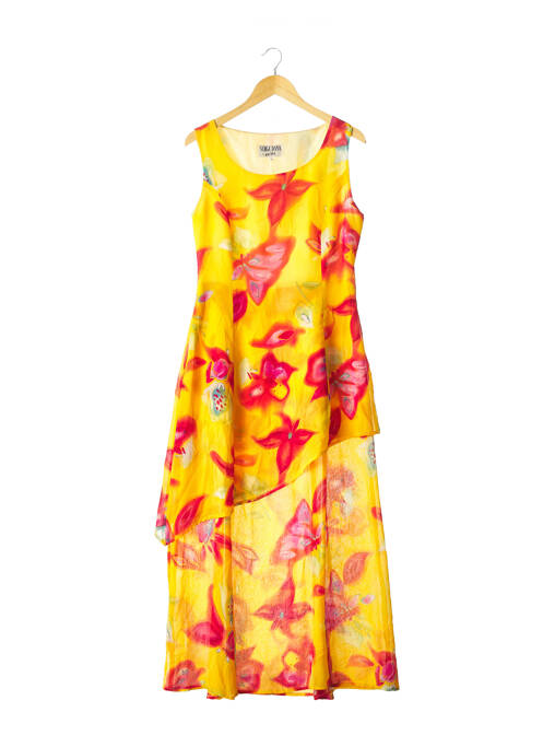 Rochie lungă galben SERGE DANA femeie