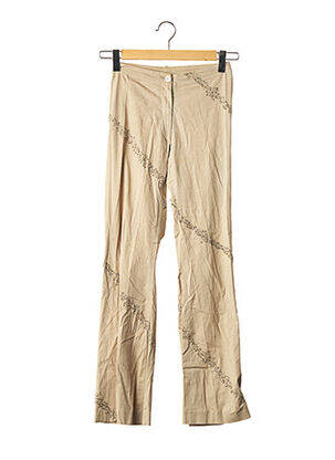 Pantalon drept bej SANS MARQUE femeie