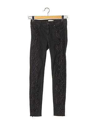 Pantalon slim negru SANDRO femeie