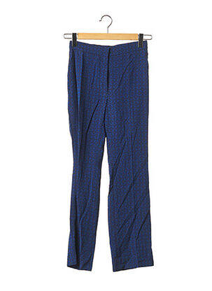 Pantalon drept albastru SANDRO femeie