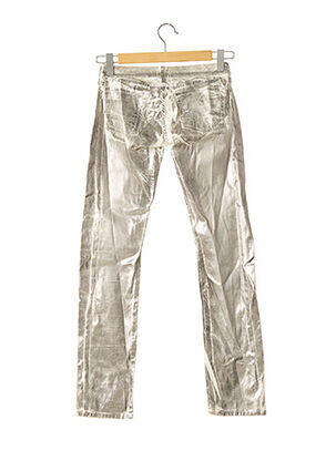 Pantalon drept buzunare talie joasă gri NOLITA femeie