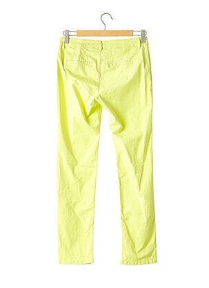 Pantalon drept elasticitate mărime normală verde DEVERNOIS femeie