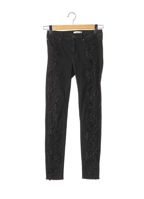 Pantalon slim negru SANDRO femeie