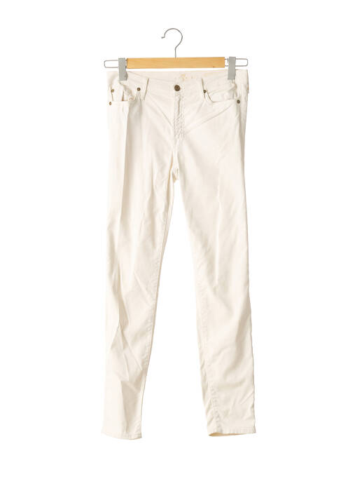 Pantalon slim bej 7 FOR ALL MANKIND femeie