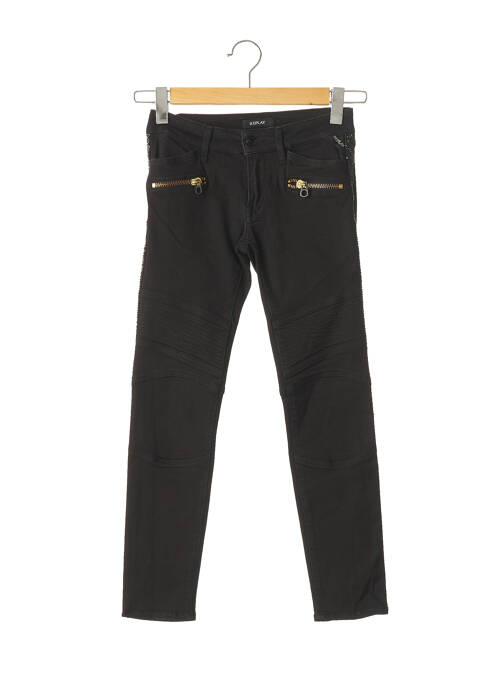 Pantalon slim negru REPLAY femeie