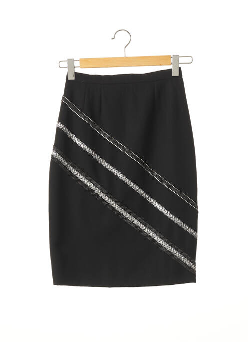 Fustă midi negru SANS MARQUE femeie