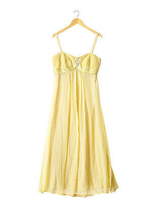 Rochie midi galben BCBGMAXAZRIA femeie