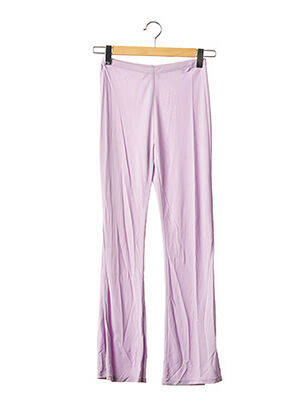 Pantalon drept elasticitate violet LEA ROME femeie