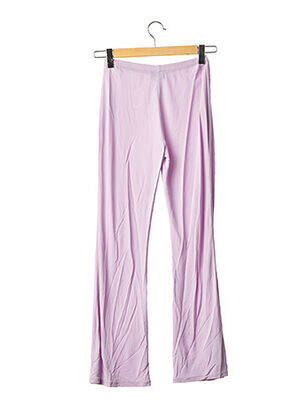 Pantalon drept elasticitate violet LEA ROME femeie