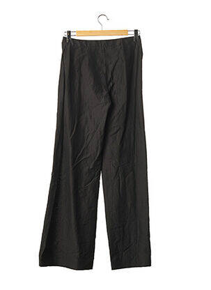 Pantalon drept talie cu cleme talie înaltă negru RUE DU MAIL femeie