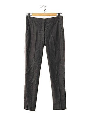 Pantalon drept elasticitate talie joasă gri GUNEX femeie