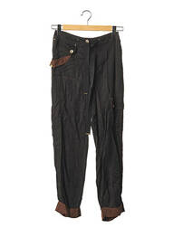 Pantalon drept talie înaltă talie înaltă negru BRANDEEZ femme