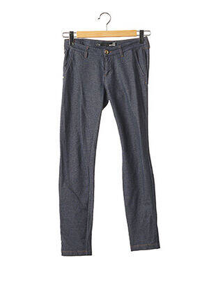 Pantalon 7/8 elasticitate talie joasă albastru LOVE MOSCHINO femeie