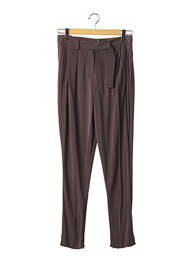 Pantalon drept elasticitate talie înaltă maro GUY LAROCHE femme