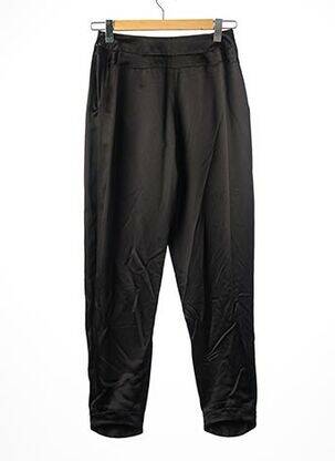 Pantalon drept talie cu cleme talie înaltă negru NINA RICCI femeie