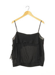 Top țesătură crep bretele subțiri negru STELLA MCCARTNEY femeie