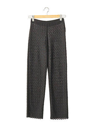 Pantalon drept elasticitate talie joasă negru SANS MARQUE femeie