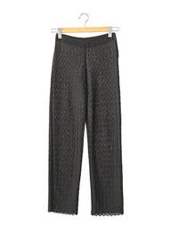 Pantalon drept elasticitate talie joasă negru SANS MARQUE femeie