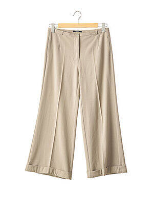 Pantalon larg bej STEFANEL femeie