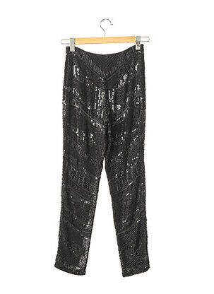 Pantalon slim talie înaltă negru REEM ACRA femeie