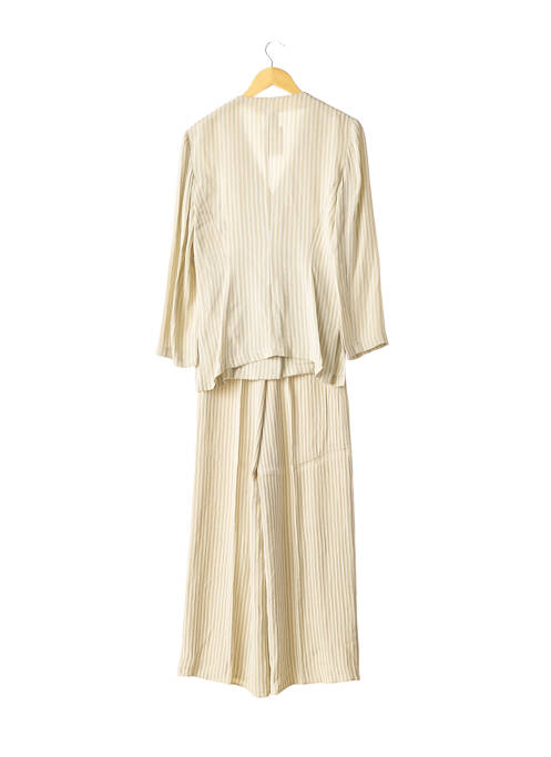 Set pantaloni bej STATE OF CLAUDE MONTANA femeie