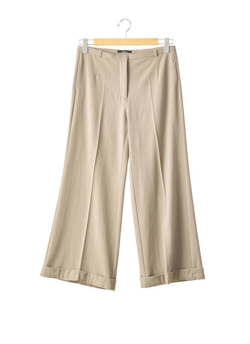 Pantalon larg bej STEFANEL femeie