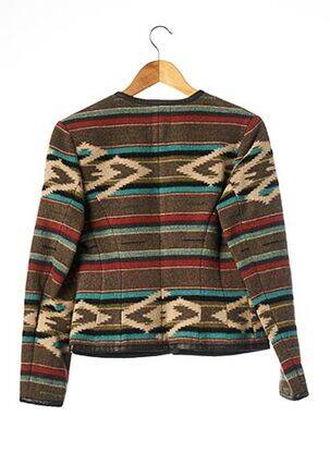 Jachete casual guler rotund maro IRIE WASH femeie