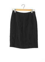 Fustă midi talie cu cleme negru CARACTERE femme