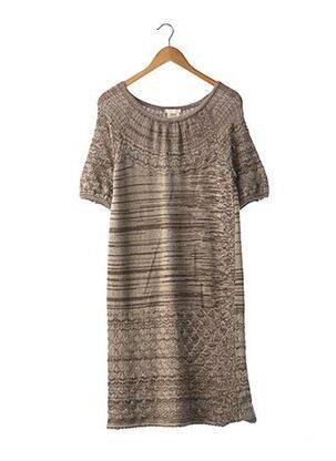 Rochie pulover croială dreaptă mâneci scurte gri #OOTD femeie